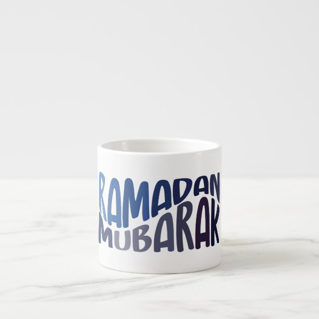 Ramadan Mubarak islamisches Zitat Espressotasse (Vorderseite)