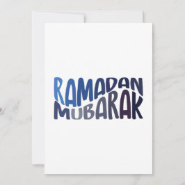 Ramadan Mubarak islamisches Zitat Feiertagskarte