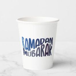Ramadan Mubarak islamisches Zitat Pappbecher