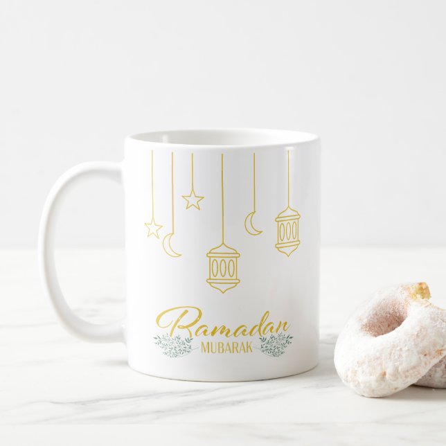 RAMADAN MUBARAK KAFFEETASSE (Mit Donut)