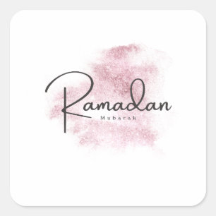 Ramadan Mubarak Karem Quadratischer Aufkleber