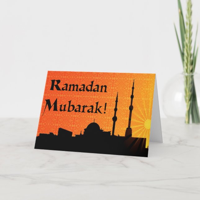 Ramadan Mubarak Karte (Vorderseite)