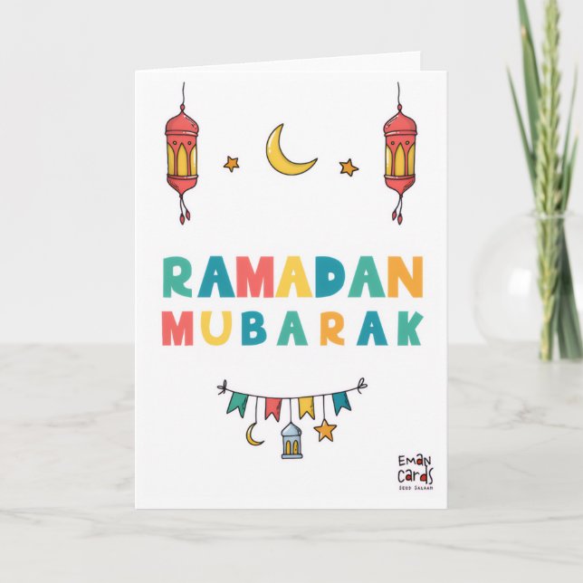 Ramadan Mubarak Karte (Vorderseite)