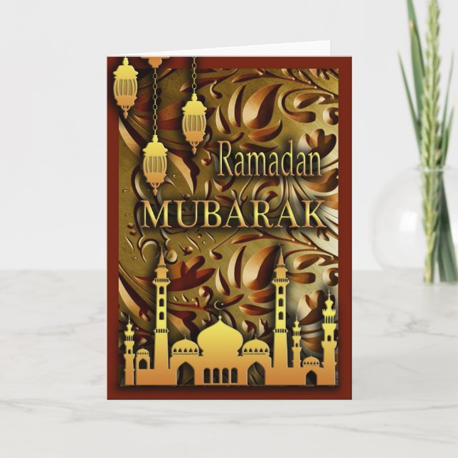 Ramadan Mubarak Karte (Vorderseite)