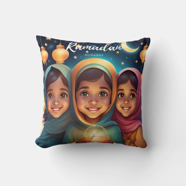 Ramadan Mubarak Kinder-Kissen 1 Seite Kissen (Vorderseite)