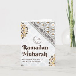 Ramadan Mubarak Mandala Halbmond Kunst Feiertagskarte