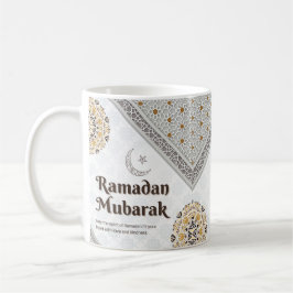 Ramadan Mubarak Mandala Halbmond Kunst Kaffeetasse