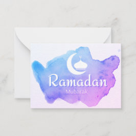 Ramadan Mubarak Mitteilungskarte