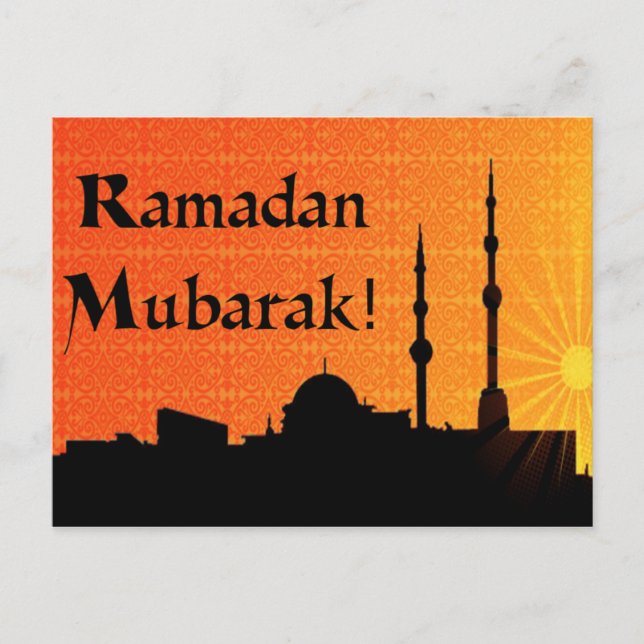 Ramadan Mubarak Postkarte (Vorderseite)