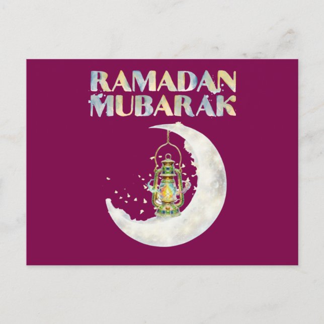 Ramadan Mubarak Postkarte (Vorderseite)
