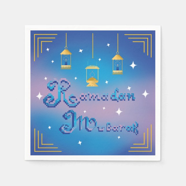 Ramadan Mubarak Serviette (Vorderseite)