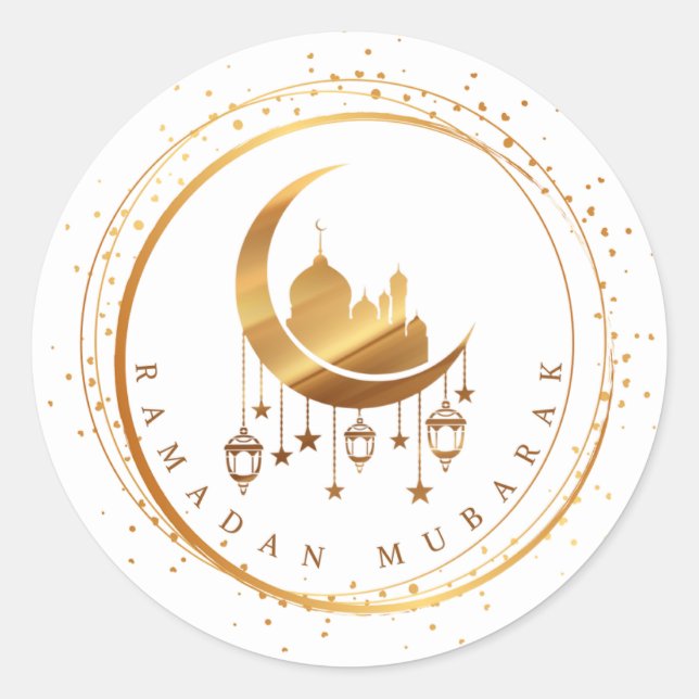Ramadan Mubarak Sticker (Vorderseite)