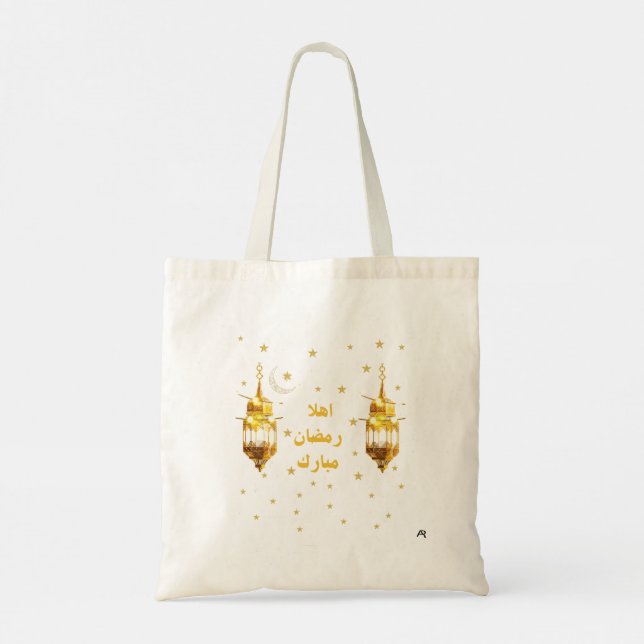 Ramadan Mubarak Tote Bag Tragetasche (Rückseite)