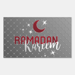 Ramadan Rechteckiger Aufkleber