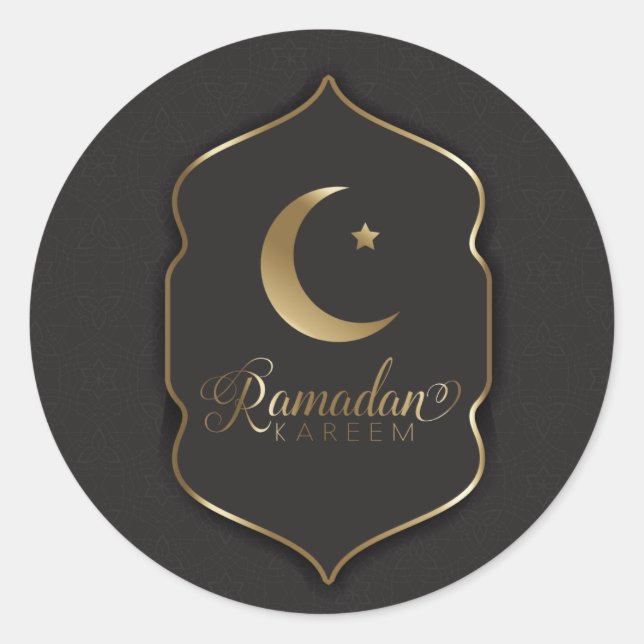 Ramadan Runder Aufkleber (Vorderseite)