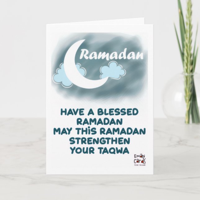 Ramadan - Segensreicher Monat Karte (Vorderseite)