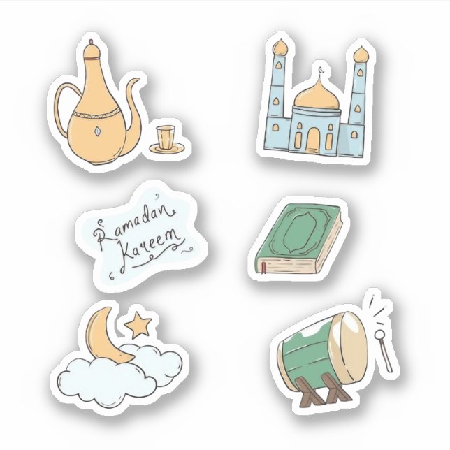 RAMADAN STICKERS AUFKLEBER (Vorderseite)