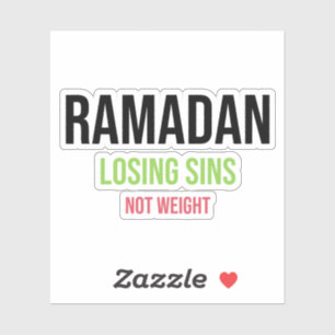 Ramadan Sünden, die nicht wiegen Aufkleber