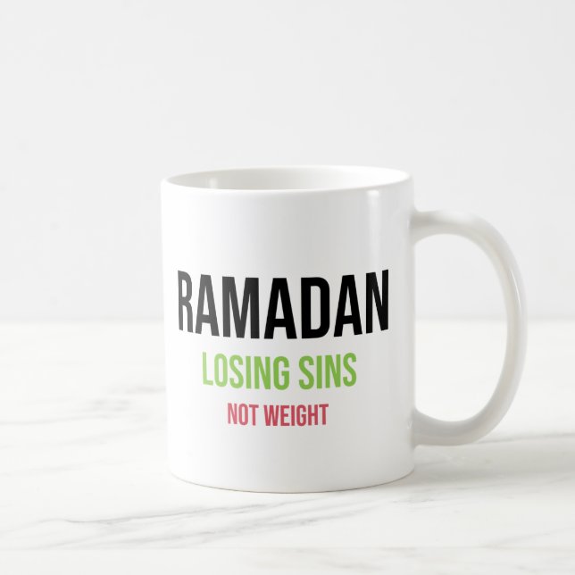 Ramadan: Sünden verlieren — kein Gewicht Kaffeetasse (Rechts)