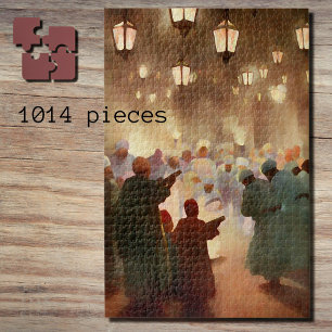 Ramadan-Szene aus dem Jahr 1902 - Malerei Puzzle