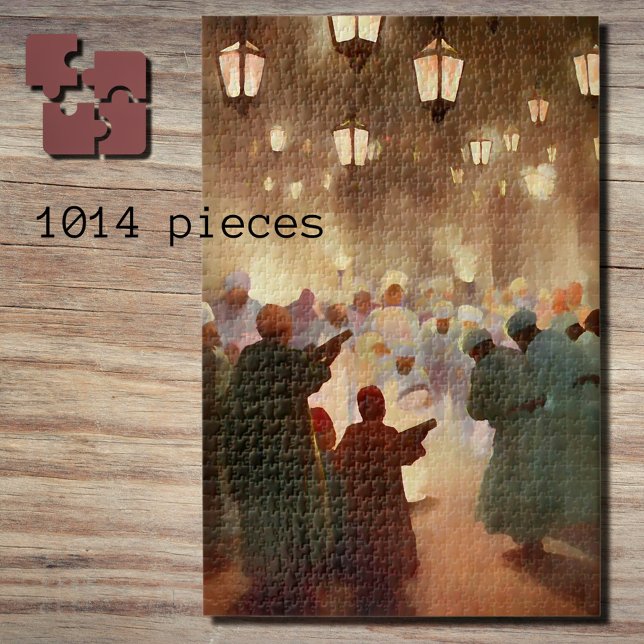 Ramadan-Szene aus dem Jahr 1902 - Malerei Puzzle (Von Creator hochgeladen)