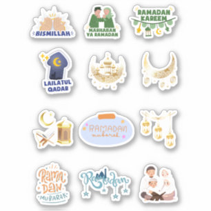 Ramadan und Eid Muslim Islamic Holiday Stickers Aufkleber