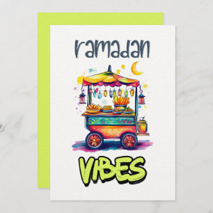 Ramadan Vibes   Arabian Street Food Cart glühend Einladung