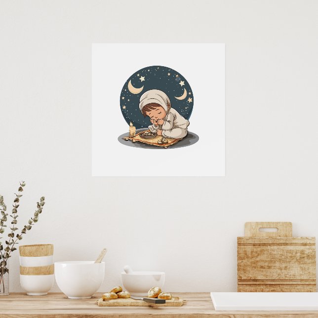 Ramadan-Wandbild Poster (Küche)