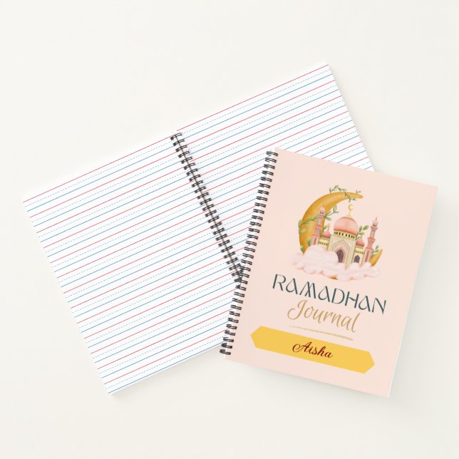 Ramadan Zeitschrift rosa Moschee Notizbuch (Innenseite)