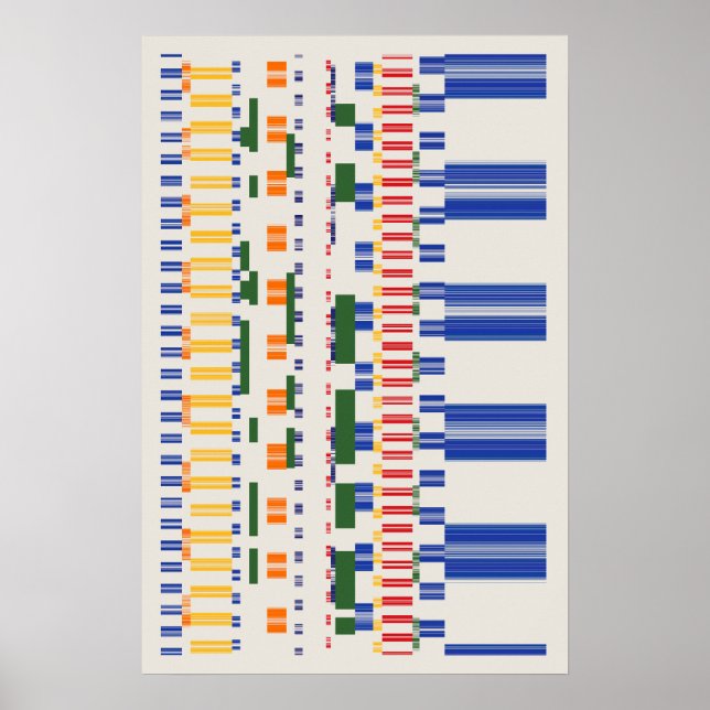Ramanujan numbers Pattern  Poster (Vorne)