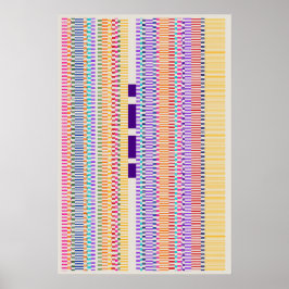 Ramanujan-Zahlen Musterdesign Poster