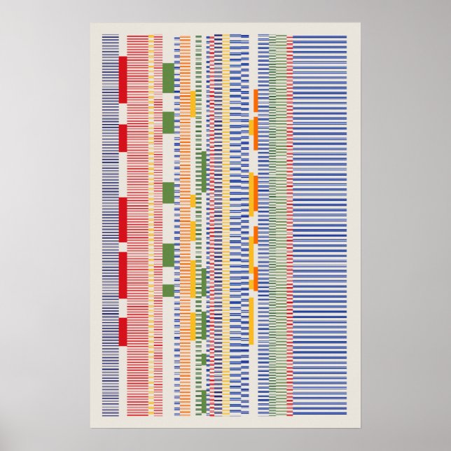 Ramanujan-Zahlen Musterdesign  Poster (Vorne)