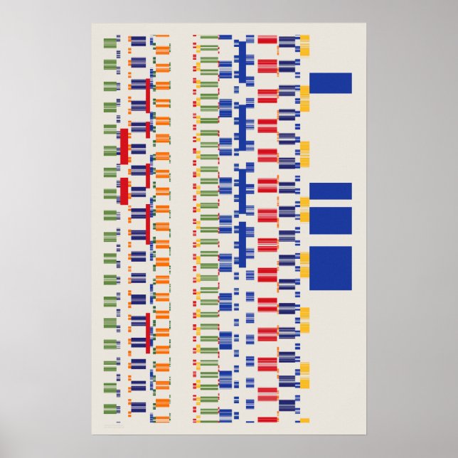 Ramanujan-Zahlenmuster  Poster (Vorne)
