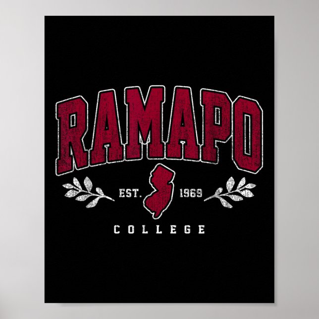 Ramapo Institute of Technology Arch Retro for Men Poster (Vorne)
