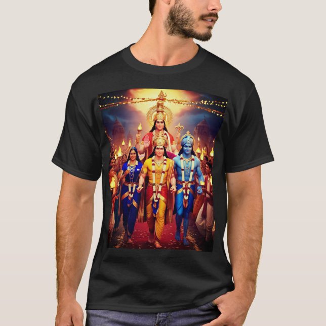 Ramas Rückkehr zum Ayodhya-T - Shirt | Celebrate L (Vorderseite)