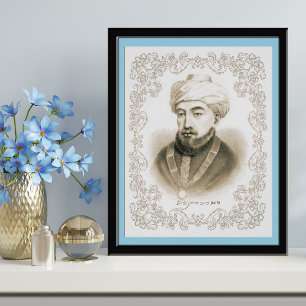 Rambam Maimonides mit Unterschrift Vintage Fotodruck