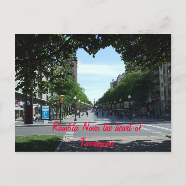 Rambla Nova, das Herz von Tarr... Postkarte (Vorderseite)