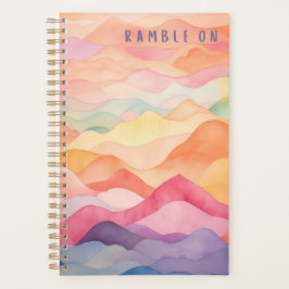 Ramble On Watercolor Planner Planer