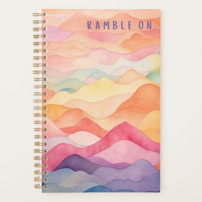Ramble On Watercolor Planner Planer (Vorderseite)