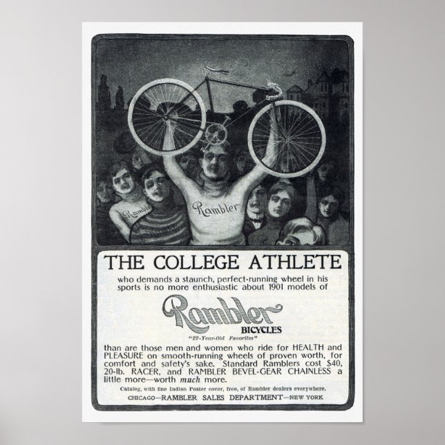 Rambler Bicycle Advertisement Circa 1901 Poster (Vorne)