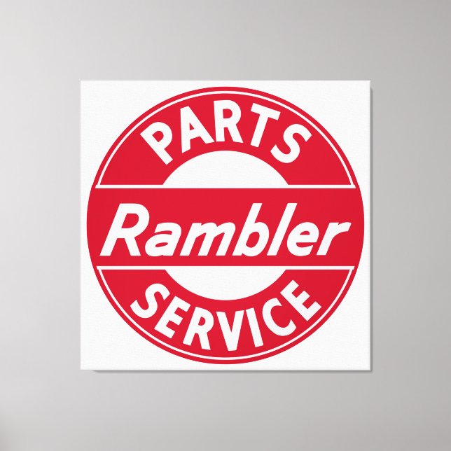 Rambler Parts and Service sign Leinwanddruck (Vorderseite)