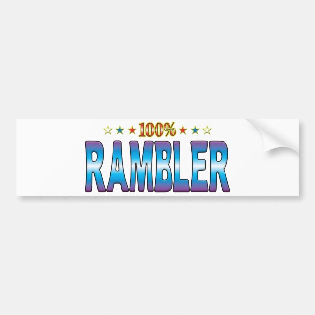Rambler-Stern-Umbau v2 Autoaufkleber (Vorne)
