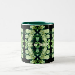 Rambling Wild White Roses Abstrakt Personalisiert Zweifarbige Tasse