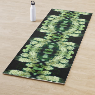 Rambling Wild White Roses Abstrakt Yogamatte