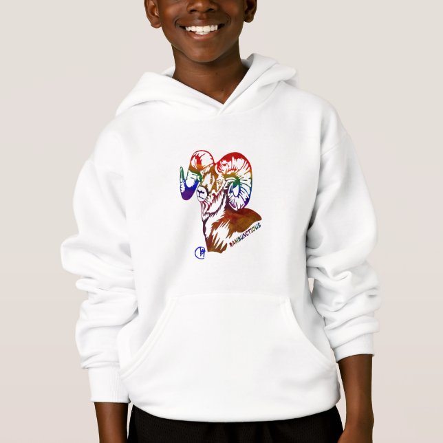 Rambunkaufregendes Ram Hoodie Sweatshirt (Vorderseite)