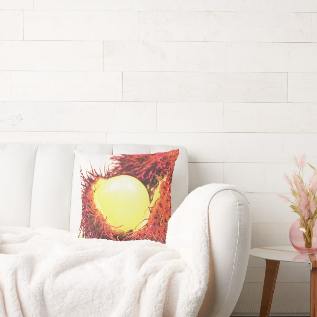 "Rambutan Fruit" Niedliches Foto. Jetzt kaufen Kissen (Liege)