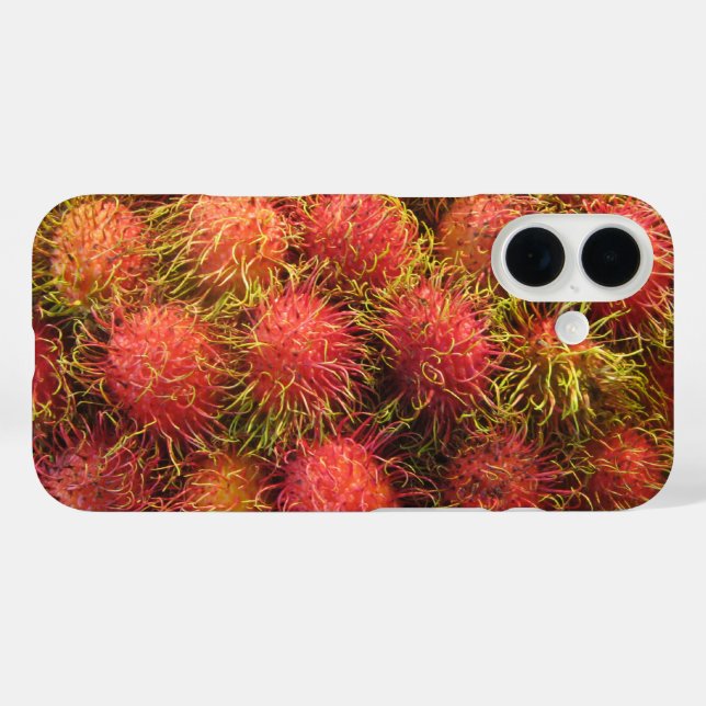 Rambutan Tropical Fruit Case-Mate iPhone Hülle (Rückseite (Horizontal))