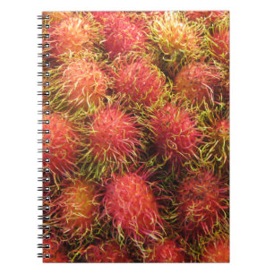 Rambutan Tropical Fruit Notizblock