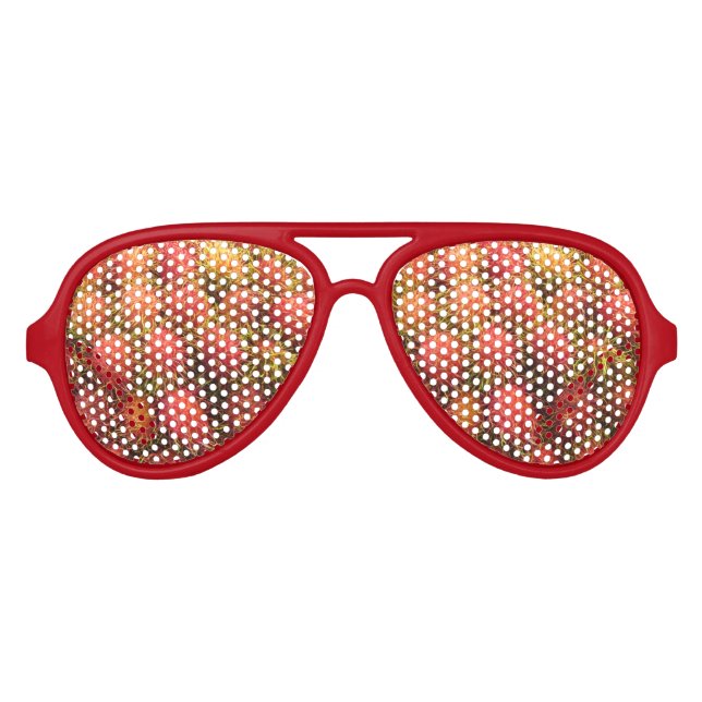 Rambutan Tropical Fruit Partybrille (Vorderseite)
