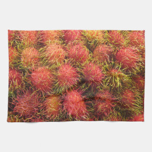 Rambutan-tropische Frucht Küchentuch